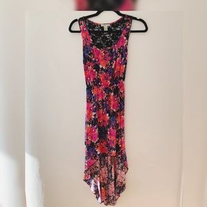 Floral High Low Dress